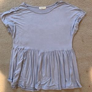 Gray peplum top